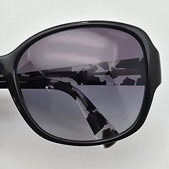 Coach HC8166 L154 Black Mosaic Frame Grey Gradient Lens Cat Eye Sunglasses 58mm main image 4